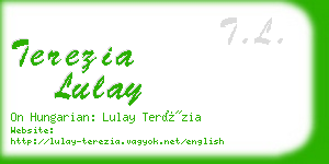 terezia lulay business card
